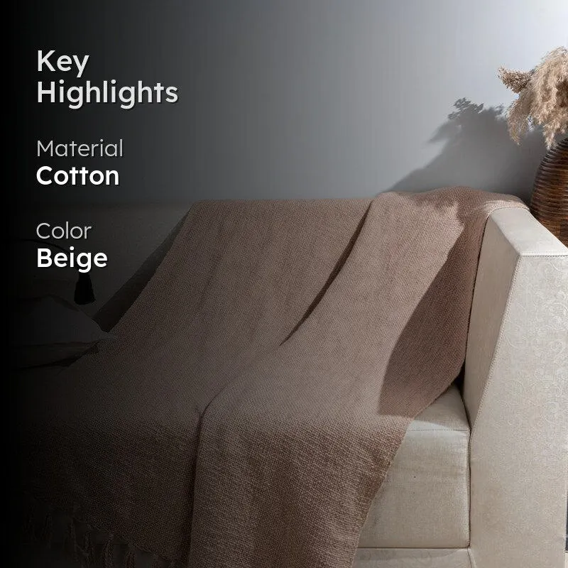 Skirra Handwoven Throw With Fringe - Rectangle media 2