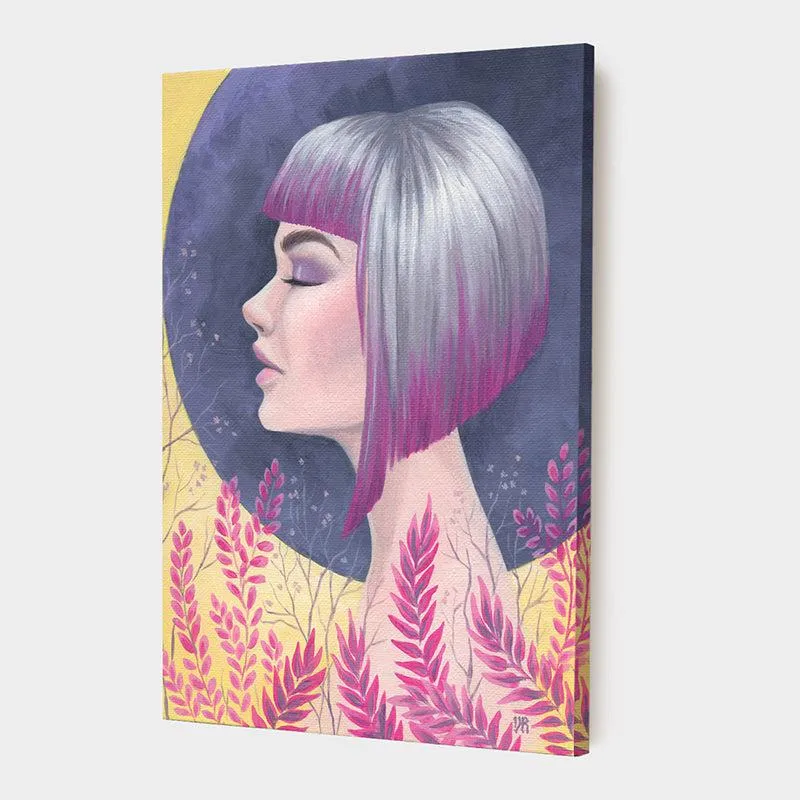 Lady Lemore Canvas Wall Painting media 4