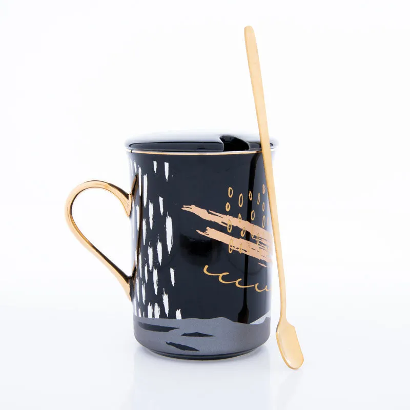 Alessi Ceramic Tea Cup (250 mL)/Black)- Two Piece Set media 4