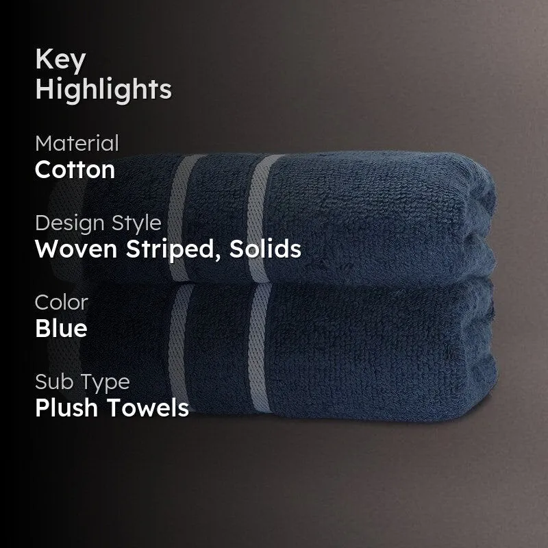 Blue Oh-so-soft Hand Towel (Set of Two) media 2