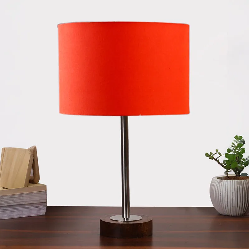 Cotin I Rodin Wooden Table Lamp - Orange,Silver,Brown media 3