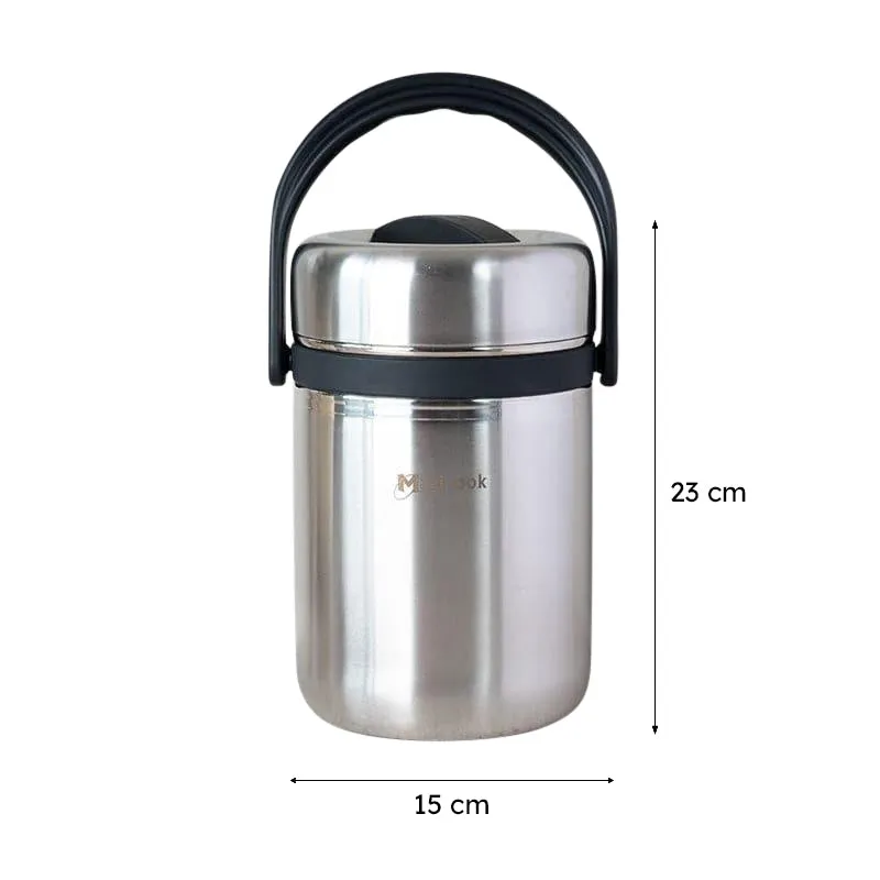 Cassa Insulated Lunch Box (Black,Silver) - 2500 ML media 11
