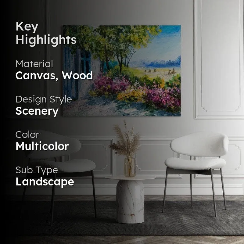Garden Near The House Canvas Wall Painting media 2