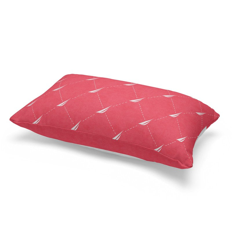Nautica Logo Stripe Rectangular Cushion Cover (Red) - Set Of Two media 4