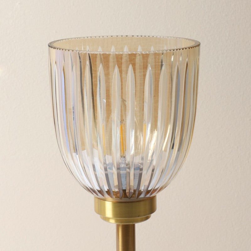 Mirelia Elegant Mild Steel Table Lamp - Gold,Transparent media 6