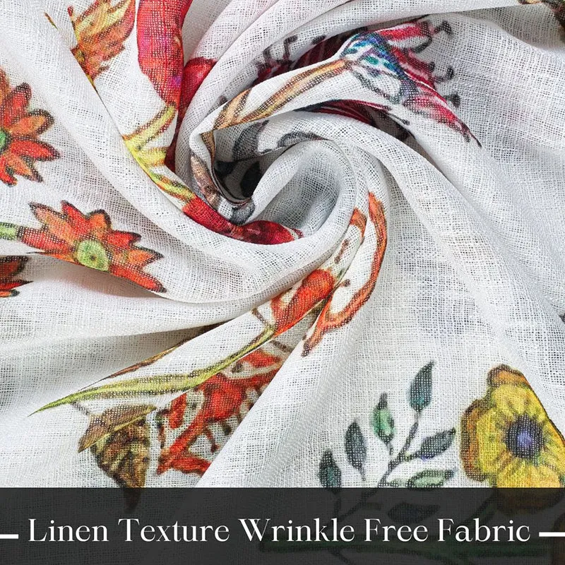 Vaire Linen Texture Sheer Curtain - Set Of Two media 8