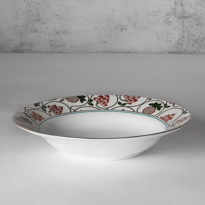 India Circus Fleurella Bone China Pasta Plate - Set Of Two media 5