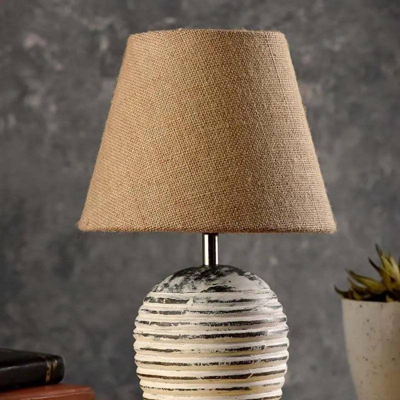 Vintage Shawty Fabric Table Lamp - Brown media 3