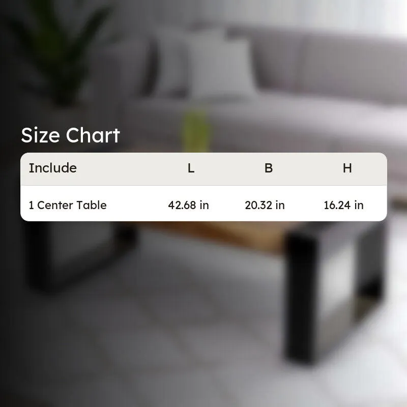 Zirox Sheesham Wooden Center Table - Brown media 9