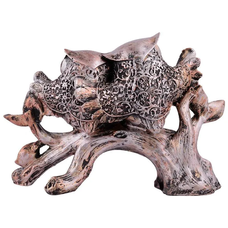 Hoot & Chill Painted Polyresin Showpiece - Silver media 5