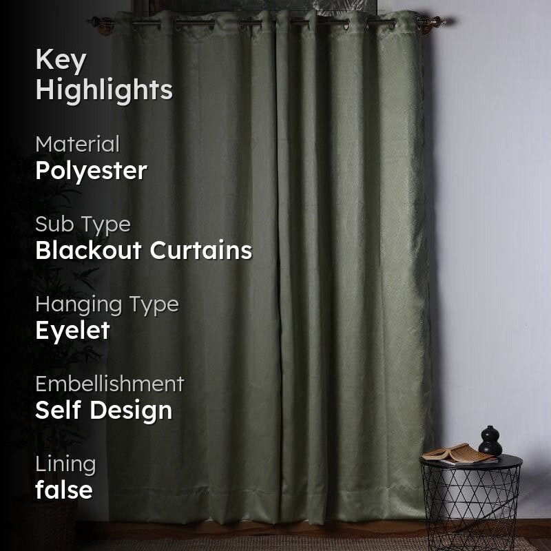 Swayam Earthy Green Curtain media 2