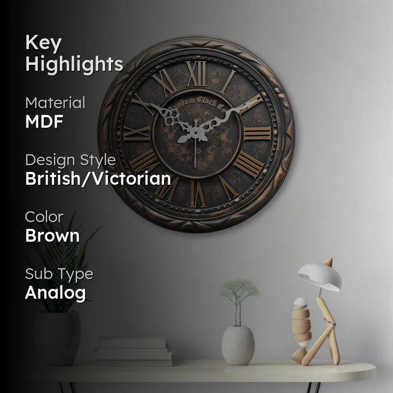 Winona Retro 3D Printed MDF Wall Clock media 2