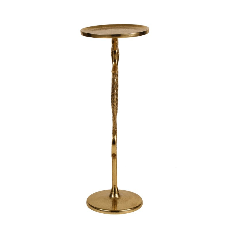 Seahorse Base Aluminum Side Table - Gold media 6