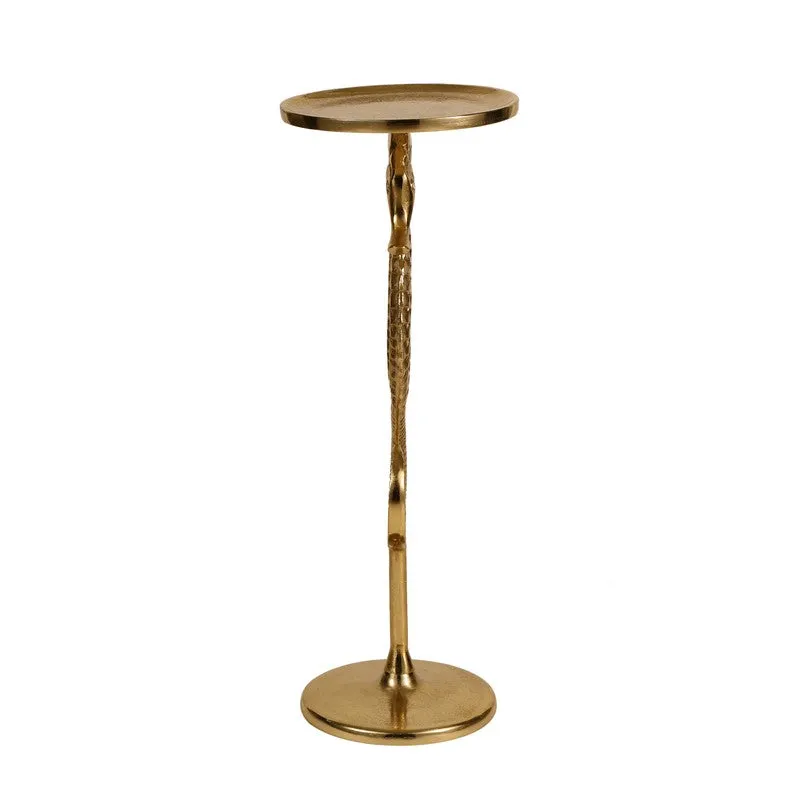 Seahorse Base Aluminum Side Table - Gold media 6