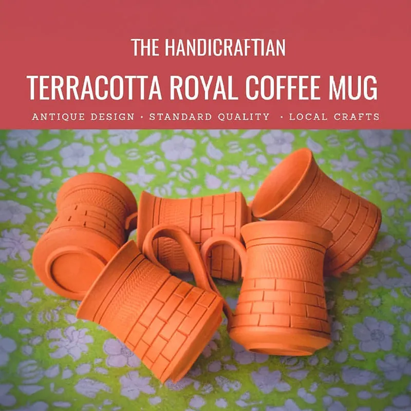 Kaivalya Terracotta Coffee Mug (250 mL Each) - Set of Two media 7