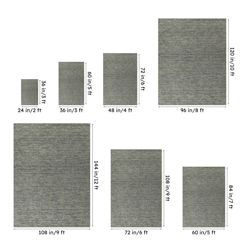 Leyla Hand Woven Wool Rug - Dark Grey media 13