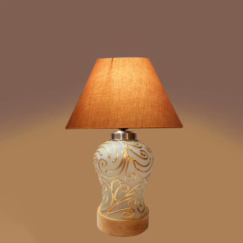 Lumithra Wooden Table Lamp - Grey media 5