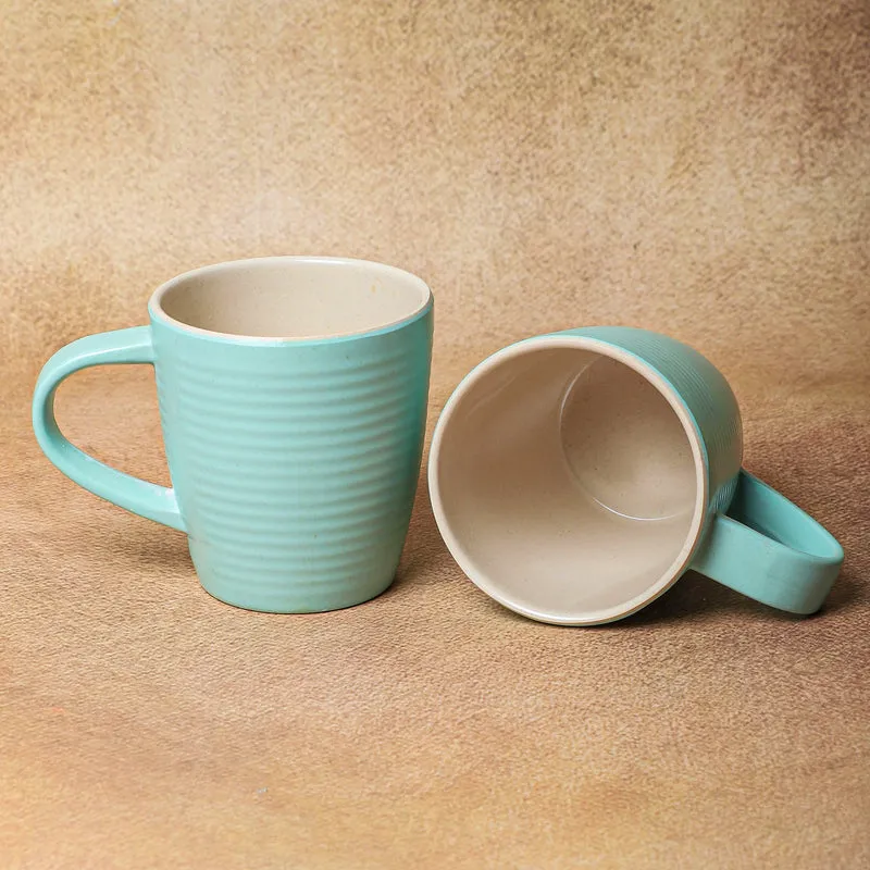 Brew Melamine Coffee Mug (250 mL Each/Green) - Set of Two media 5
