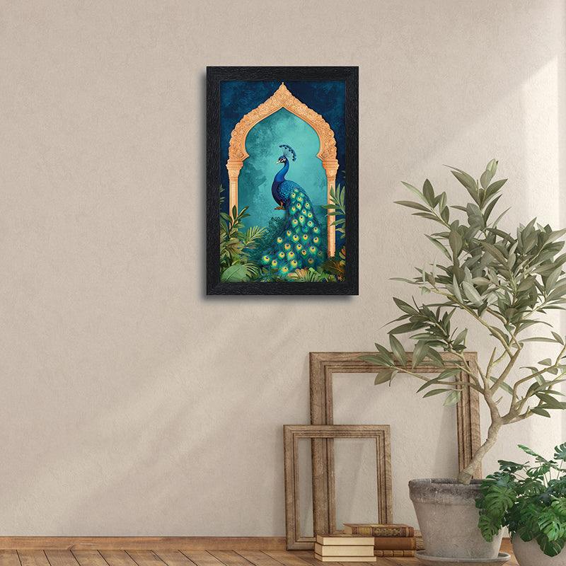 Peacock Arc Wall Painting