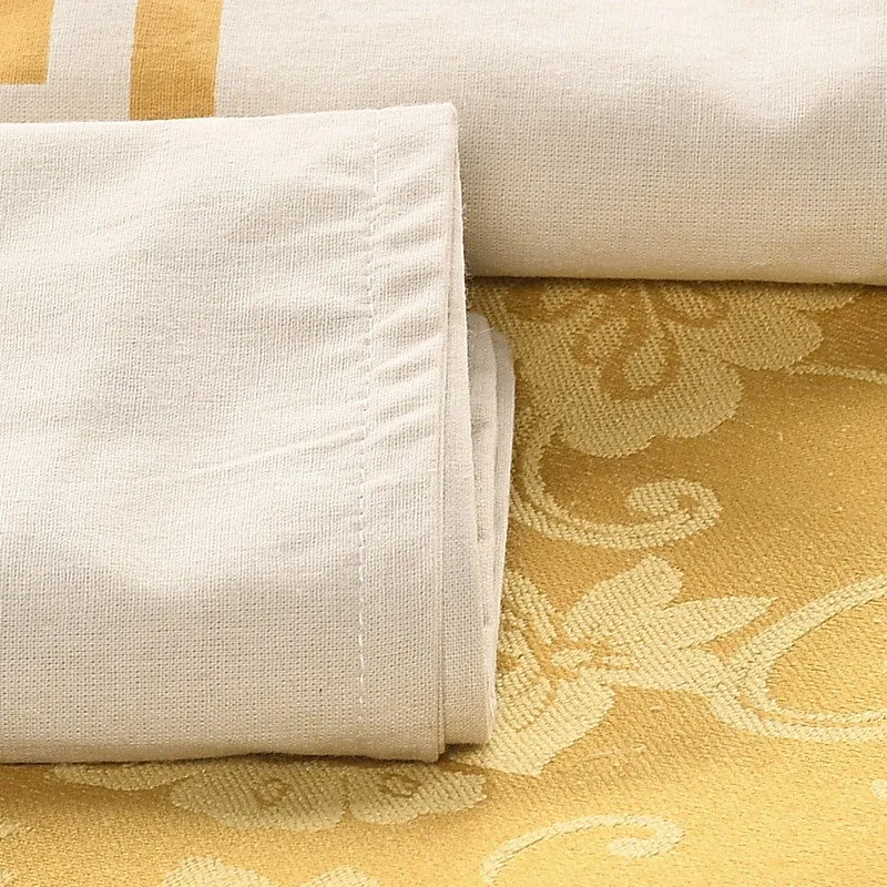 Floral Aura Cotton Bedsheet (Yellow) - 224 TC media 5