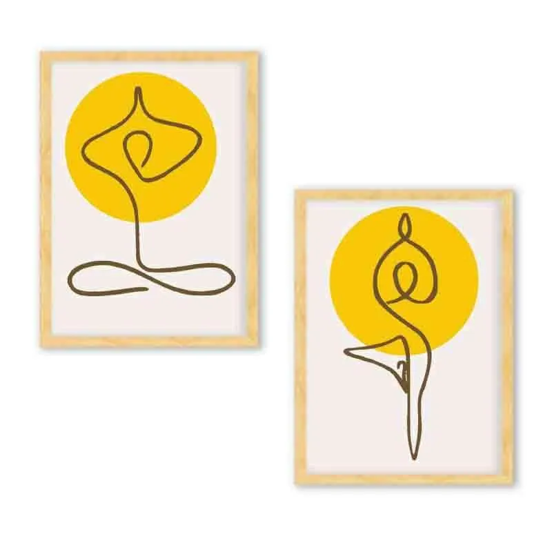 Yoga Line Wall Art - Set Of Two media 3