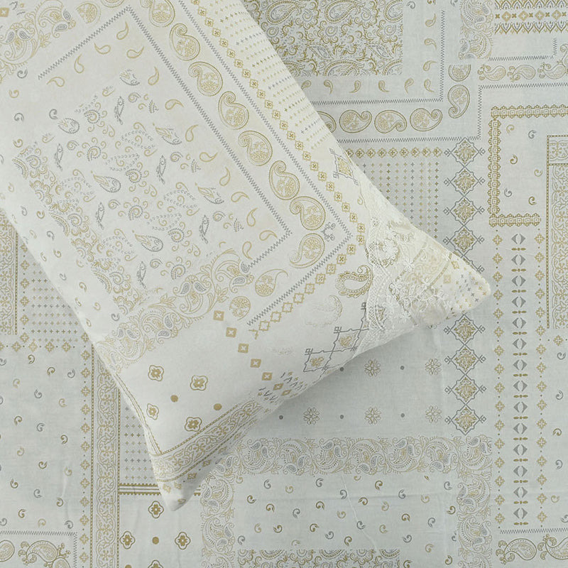 Mathieu Cotton Bedding Set (Beige/210 TC) - Five Piece Set media 6