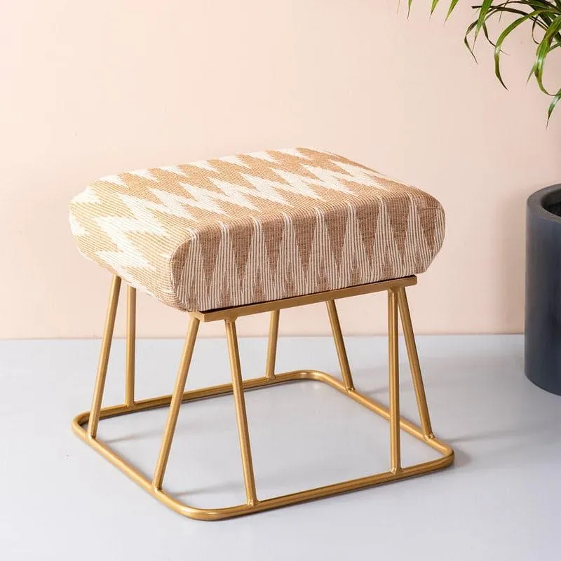 Aspari Metallic Stool - Set Of Two media 1