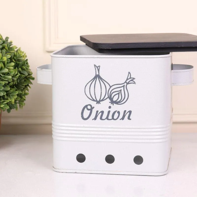 Ferrous Fun Onion Storage Box - Grey - 10 L media 1