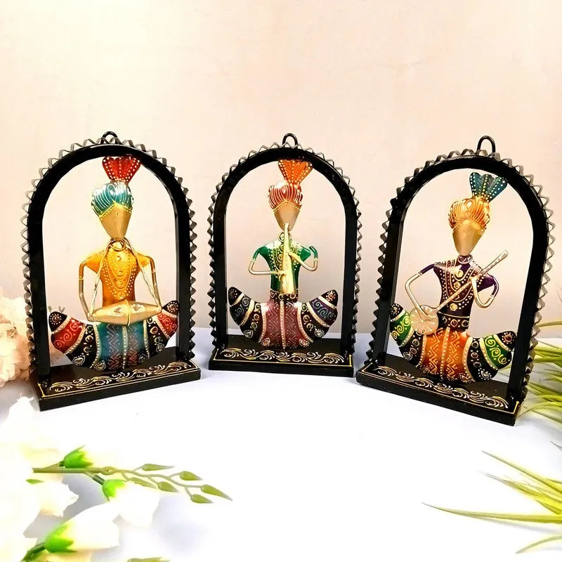 Folk Musician Frames Iron Wall Accents - Set Of Three media 5