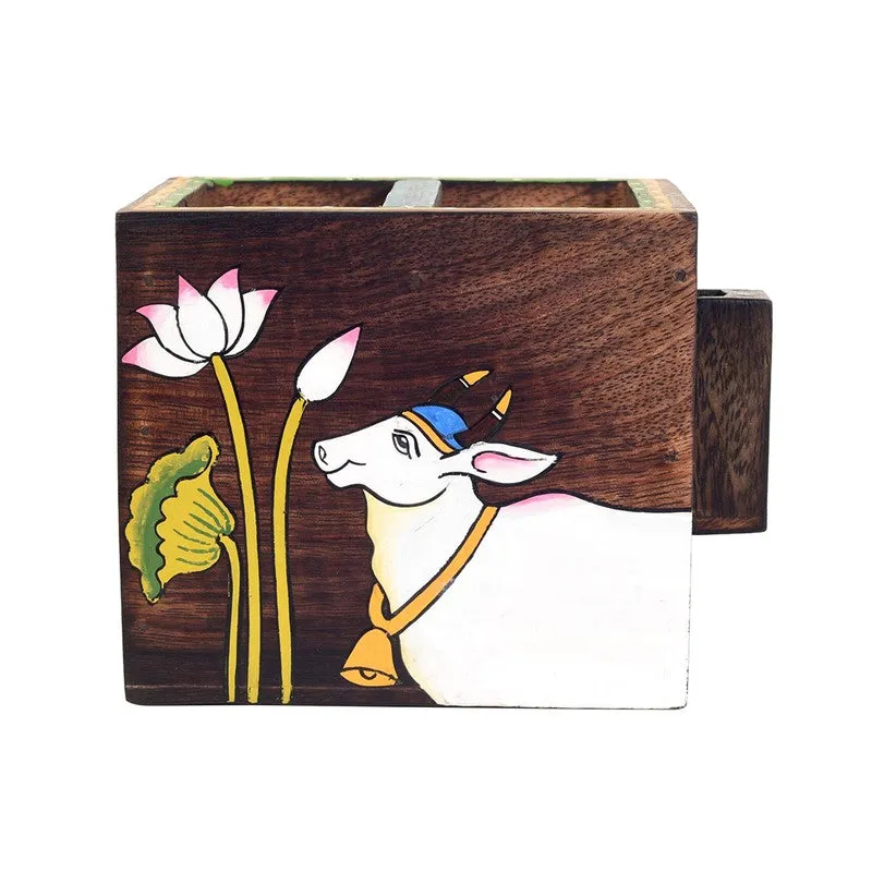 Pichhwai Leela Cutlery Holder media 3