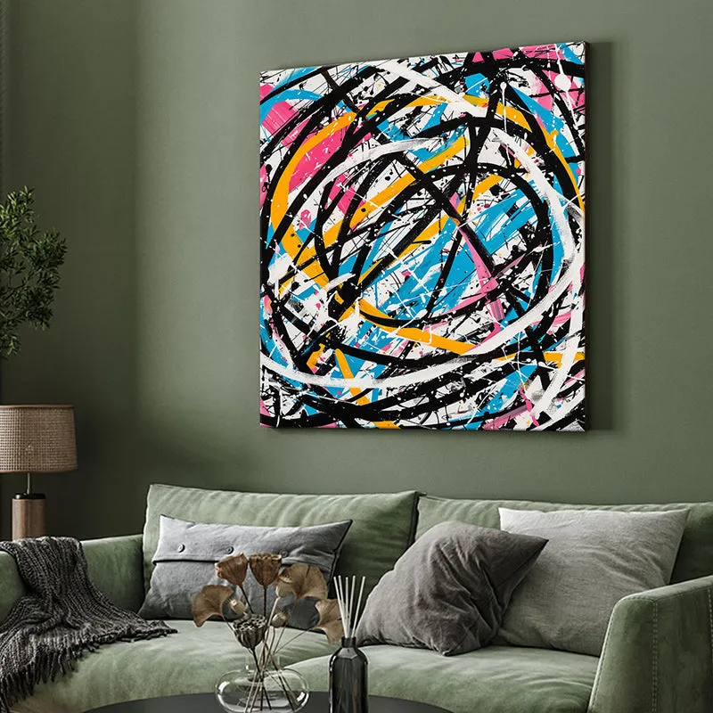 Abstract Lines Wall Painting media 4