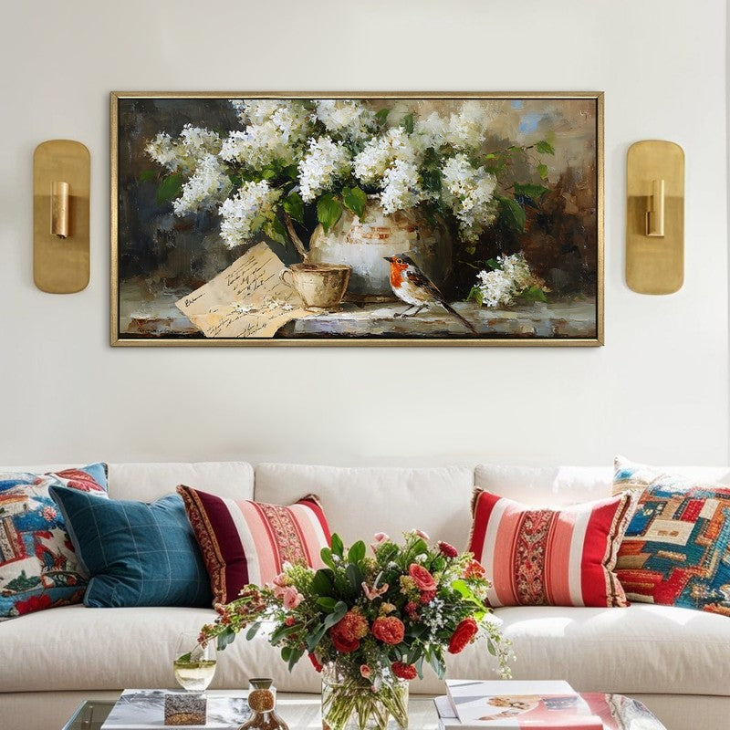 Hydrangea Canvas Wall Painting With Frame