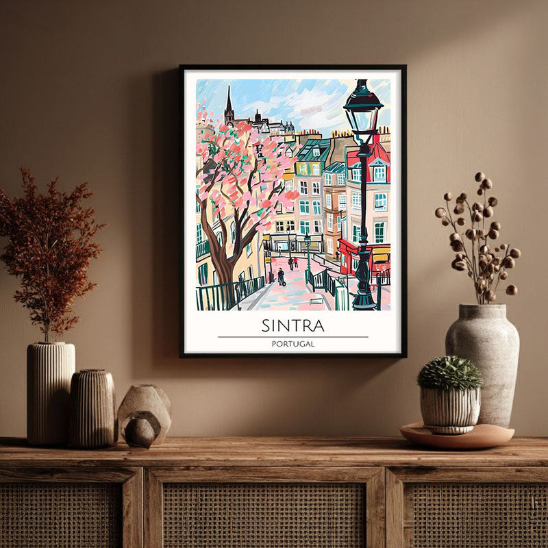 Vintage Sintra Framed Canvas Wall Painting media 3