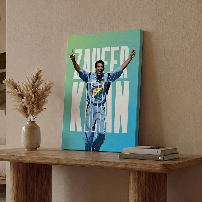Zaheer Khan Canvas Wall Art