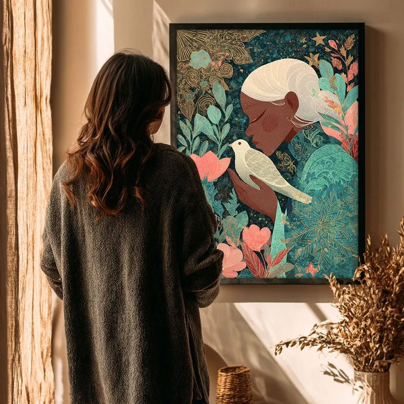 Auradove Canvas Wall Painting - Black Frame media 4