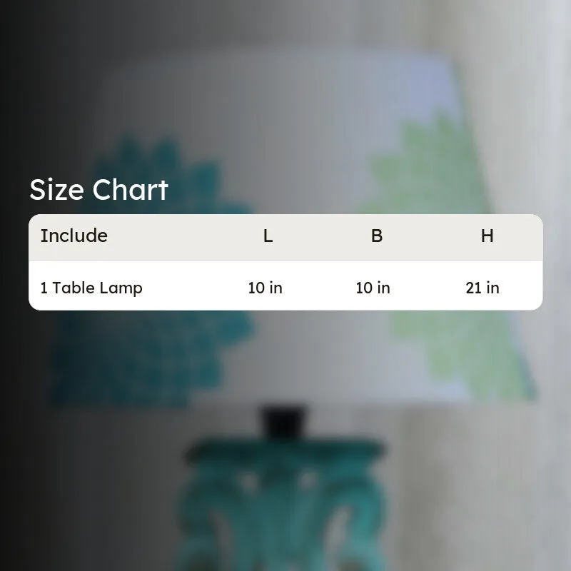 Akari Sigil Printed Mango Wood Table Lamp media 5