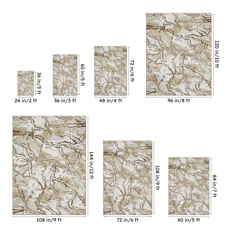 Daniel Abstract Carpet - Olive media 13