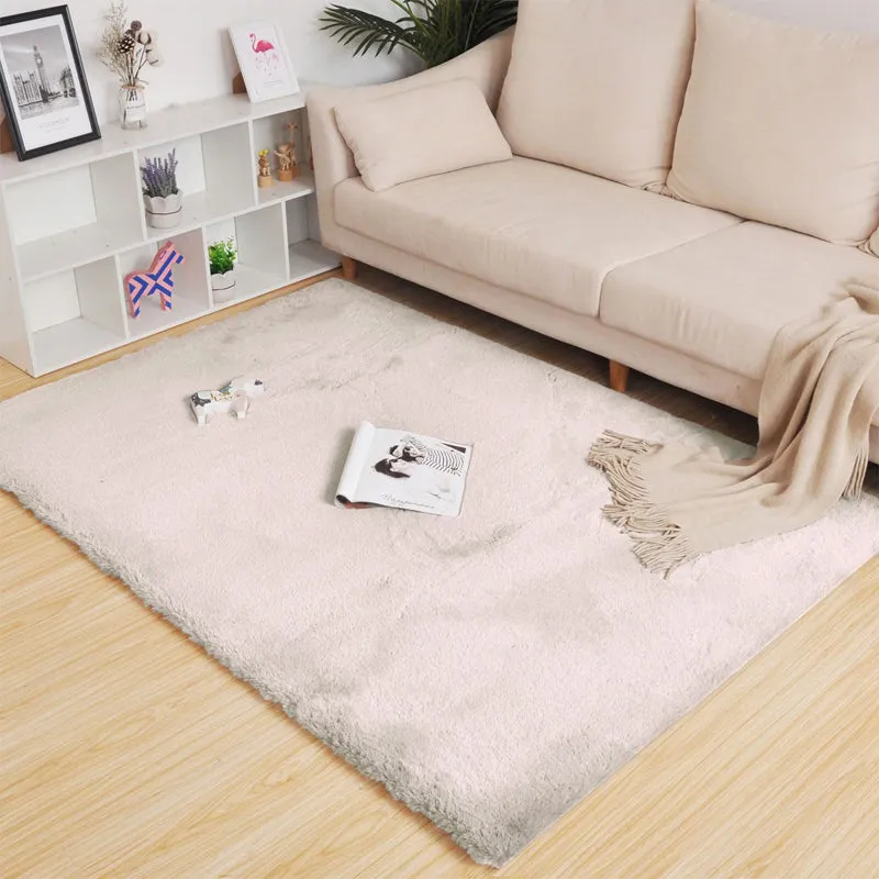 Ruffle Luxe Area Rug - White media 1