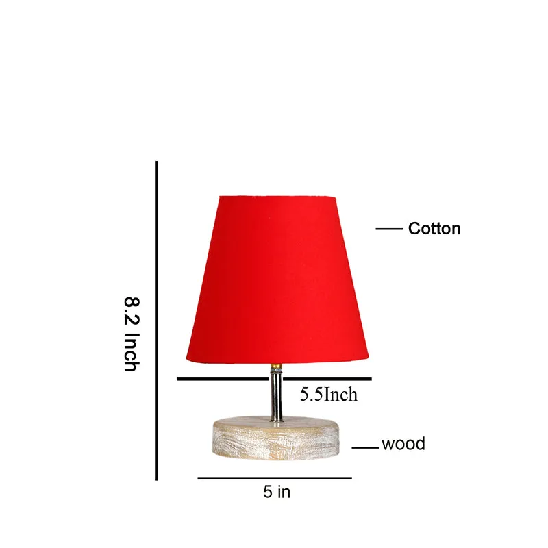 Renvo Fabric Table Lamp - Red,Brown media 5