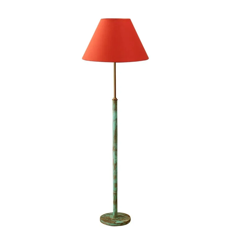 Canyon Glow Wooden Floor Lamp - Orange media 5