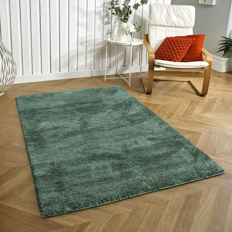 Nuo Luxe Micro Fiber Area Rug - Sage Green media 1