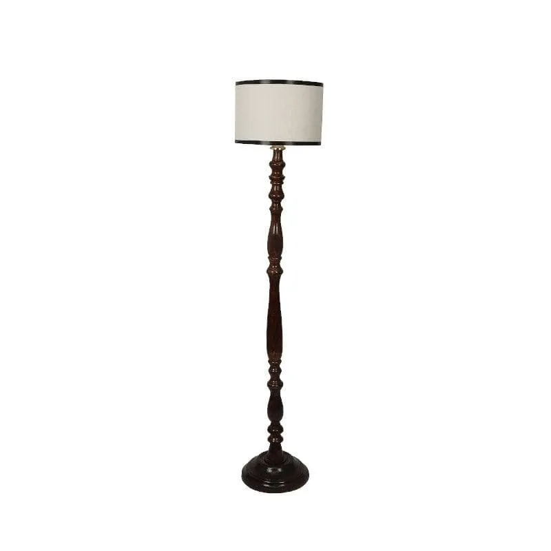 Natura Jome Floor Lamp - White & Black media 5