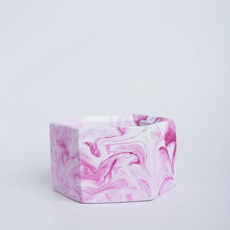 Mixona Concrete Planter - Pink media 5