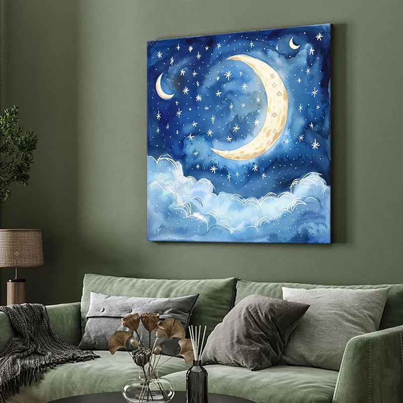 Celestial Moon Wall Painting media 4