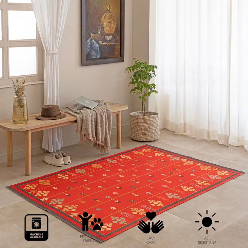 Dhaga Handwoven Cotton Rug media 8