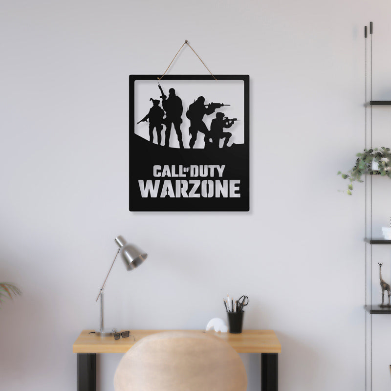 Call Of Duty Silhouette Iron Wall Accent