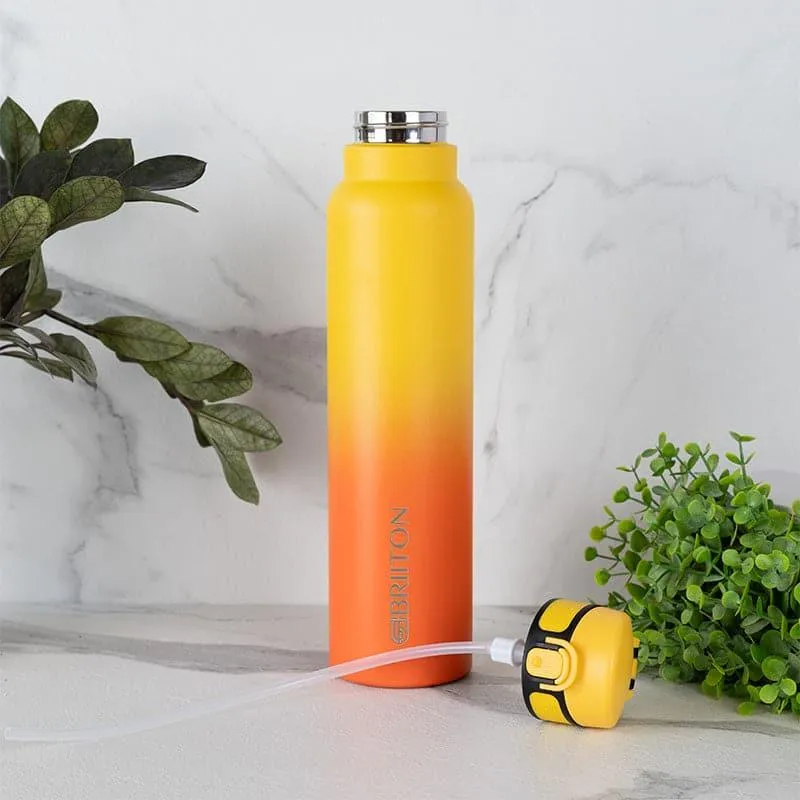 Magi Hot & Cold Thermos Water Bottle (Yellow & Orange) - 1000 mL media 3
