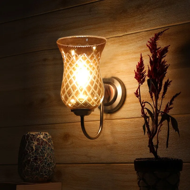 Crystal Lattice Glass Wall Lamp media 4