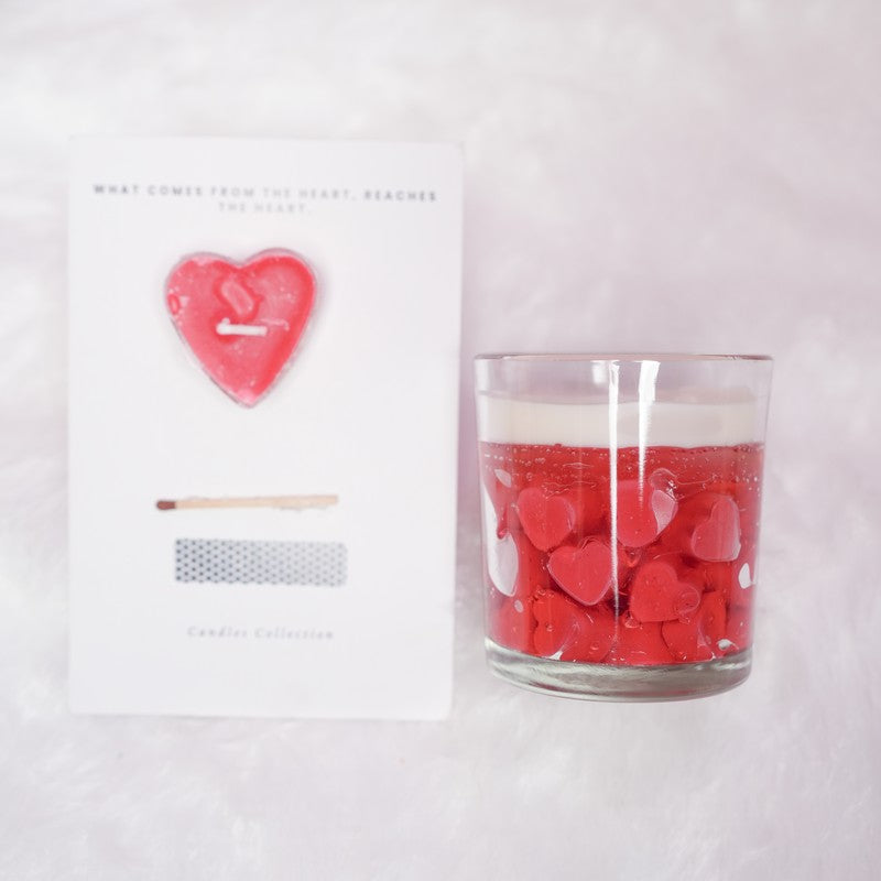 Velvet Glow Decorative Candle - Red media 6