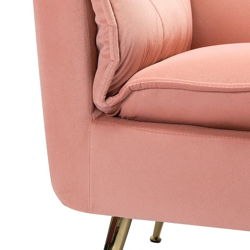 Contura Neem Wood Accent Chair - Pink media 7